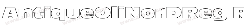 AntiqueOliNorDReg Re字体转换